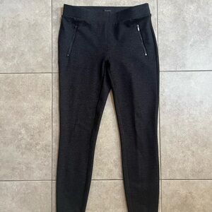 Ann Taylor Pants Womens Small Charcoal Gray Pull On Legging casual fitted Ankle